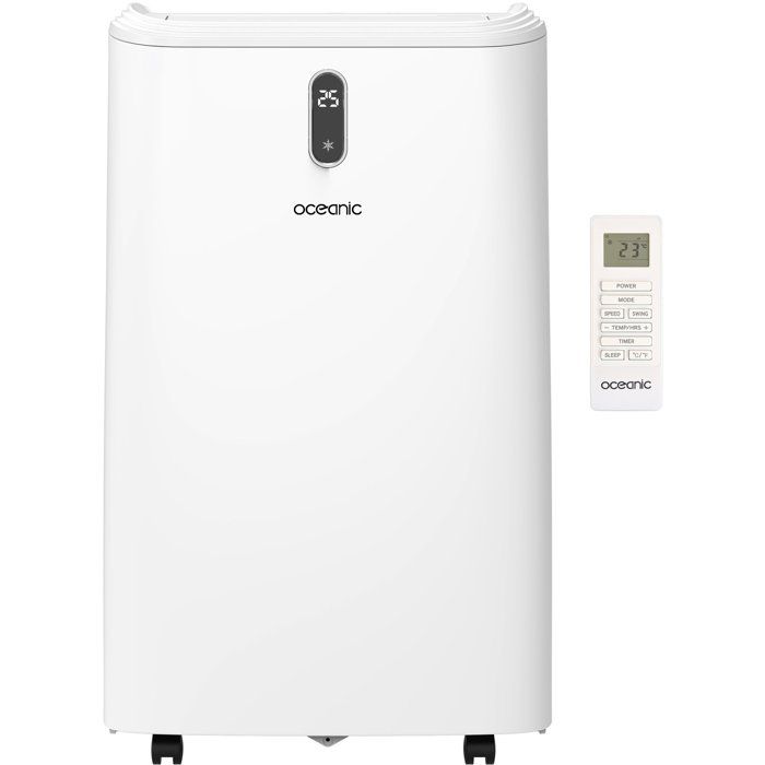 Climatiseur mobile réversible 16000 BTU OCEANIC - 1712W - Déshumidificateur - Programmable - Classe énergétique A - Blanc