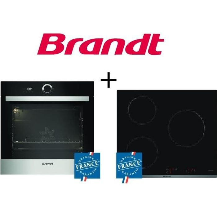 Four Brandt BXP5560X 73L Pyrolyse Inox – Four Électrique Encastrable A+ – Multifonction & Nettoyage Facile