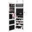 Homfa Armoire A Bijoux Mural Avec Miroir Armoire A Bijoux Led