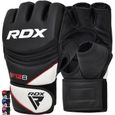 Gants MMA RDX, gants de combat en cage, gants de Muay Thai pour le sparring, boxe combat gant pour le grappling, noir-0
