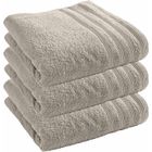 COTON PUR Lot de 3 draps de douche "Spa" 70 x 140 cm / 400 gr/m² - "Spa" Sable
