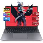 PC Portable-16 ''-Intel Core i5-8210Y (jusqu'à 3.6Ghz)-MICREAR-16Go RAM DDR3 512GB SSD-Ordinateur-WiFi 5-Windows 11 Pro