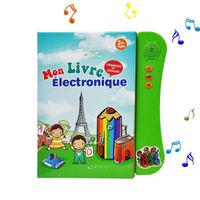 Livres Enfants,Jouets éducatifs pour Enfants de 3 Ans - Jouets interactifs bilingue Anglais et français avec 4 chansons