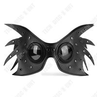 Masque de jeu de rôle pour Halloween - TECH DISCOUNT - Style punk sombre - Cuir PU - Taille 38*18cm