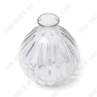 TD® Vase en verre d'aromathérapie sans feu bouteille vide vin maison aromathérapie créatif vase en liège de citrouille