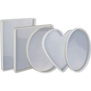 Rond Coaster Moule en R/ésine,Coaster Moules en Silicone Cr/éatifs,/Époxy Moules Coaster,Moule de Dessous de Verre Rond,R/ésine Silicone Moule Coaster Set,R/ésine Coaster Moule A