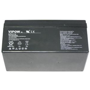 BATTERIE D'ALARME Batterie gel 12V 3,3 Ah rechargeable sans entretien Vipow