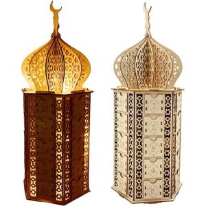 Calendrier de l'avent du Ramadan, calendrier de l'avent réutilisable en  bois avec 30 tiroirs, décoration de l'Aïd Moubarak - Cdiscount Beaux-Arts  et Loisirs créatifs