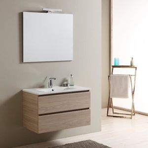 Kiamami Valentina MEUBLE SALLE DE BAIN MANHATTAN 60 CM AVEC TIROIRS