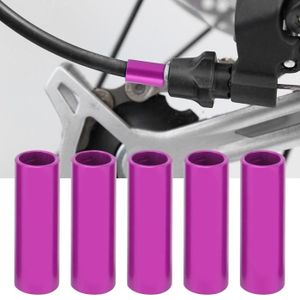 DÉRAILLEUR Dilwe 5 pièces DUUTI embouts de câble de frein de vélo en alliage d'aluminium 4mm(Mauve )