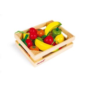 MARCHANDE JANOD - Cagette de 12 fruits (bois) - Dès 3 Ans