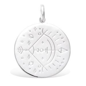 Pendentif Médaille Signe Du Zodiaque Sagittaire En Argent 925 - Neuf Avec étiquette