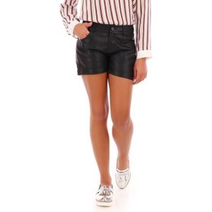 Paperbag Leather Short FRAME en coloris Blanc Femme Vêtements Shorts Shorts habillés 
