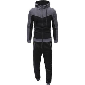 Survêtement Homme 2 Pièces - Haut Et Pantalon De Sport Grande Taille - Pour Fitness, Jogging, Décontracté