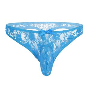 MAILLOT DE NATATION Slip de bikini semi-transparent en dentelle floral