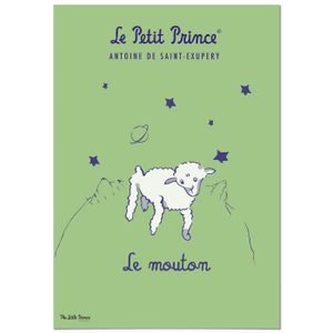 TAPIS DE JEU Tapis Vinyle Le Petit Prince Mouton 140x200 cm - PANORAMA - Tapis en vinyle - Vert - Intérieur