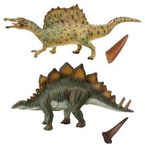 FIGURINE - PERSONNAGE Set de figurines de dinosaures Collecta, Stegosaurus et Spinosaurus 3+