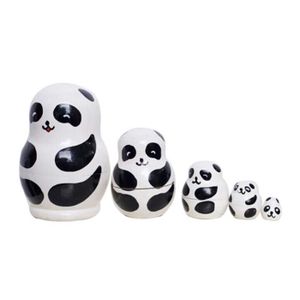 lzndeal 6 poup/é es gigognes Mignon Bois russe Matriochka Animal//Princess//cadeau de No/ë l 14.5cm