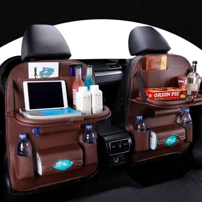 Boîte rangement multifonctionnelle siège arrière voiture sous boîte  mouchoirs b(