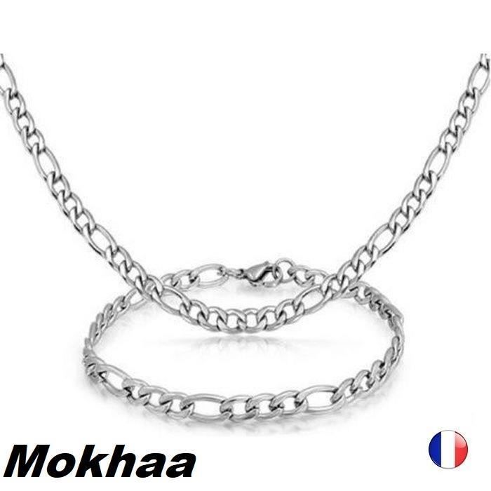 Collier et bracelet homme clearance