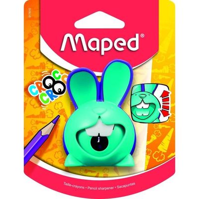 Maped Taille-crayon Planète – 1 Trou – Réserve Métallique – Design Ergonomique Et Compact – Vendue à L’unité – Coloris Aléatoire – Collectionnez Les Planètes