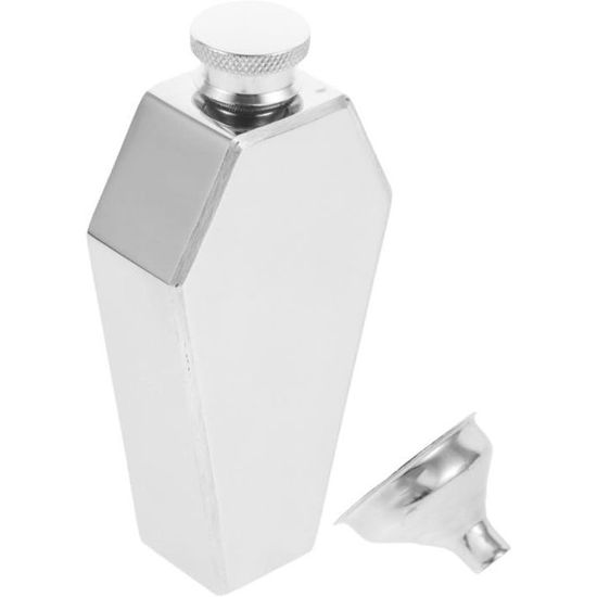 PIN Flasque Alcool whisky en Acier Inoxydable 10 oz - Noir PN019 PN019 - La cave