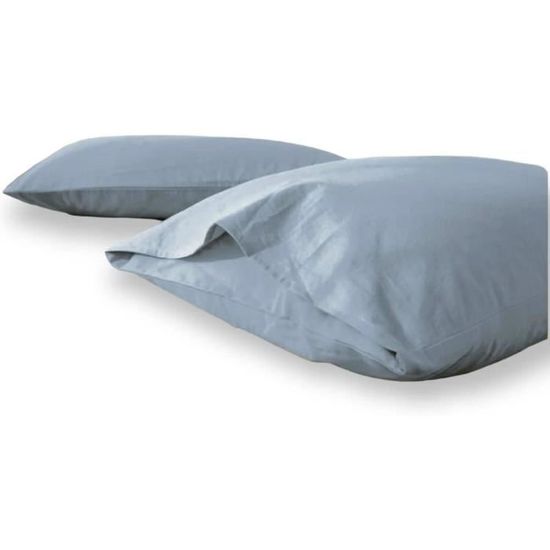 Lot De 2 Taies D'oreiller De Voyage 30,5x40,6 Cm - 100% Coton égyptien 600 Fils, Gris Argenté