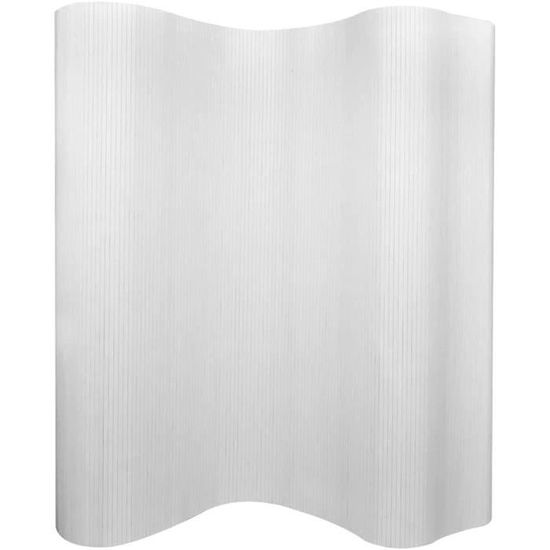 Cloison De Séparation En Bambou 250 X 165 Cm - Naturel, Opaque, Roulable, Pour Intérieur