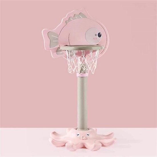 Panier De Basket Mural Enfant - Hoop Portable Intérieur Extérieur Avec 3 Ballons Et Pompe - 42x31cm