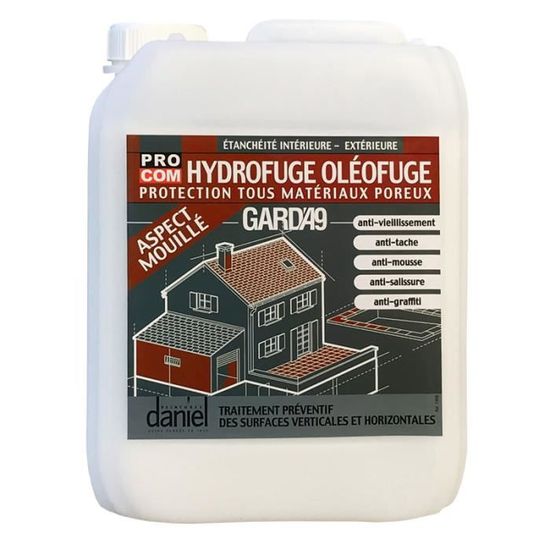 Impermeabilisant Hydrofuge Terrasse Sols Murs Toiture Garda9 Aspect Mouille 5 Litres Achat Vente Kit D Etancheite Impermeabilisant Hydrofuge Cdiscount
