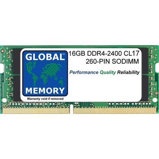 16Go DDR4 2400MHz PC4-19200 260-PIN SODIMM MÉMOIRE RAM POUR ORDINATEURS  PORTABLES - Cdiscount Informatique