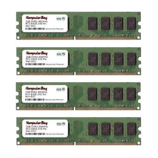 16go Ram DDR4 8GB (4 X 2GB) DDR2 DIMM (240 Pin) 1066MHZ PC2-8500