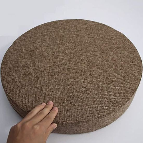 Coussin Rond Détachables De Sol épais En Lin épais De Style Coussin Rond Détachables De Sol épais En Lin épais De Style