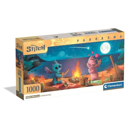 Clementoni - Compact 1000 Pieces Panorama - Disney Orchestra à Prix