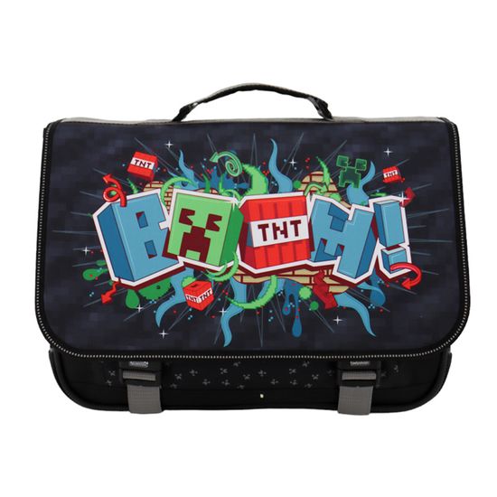Cartable Minecraft TNT 41 CM Haut de gamme Cdiscount Bagagerie Maroquinerie