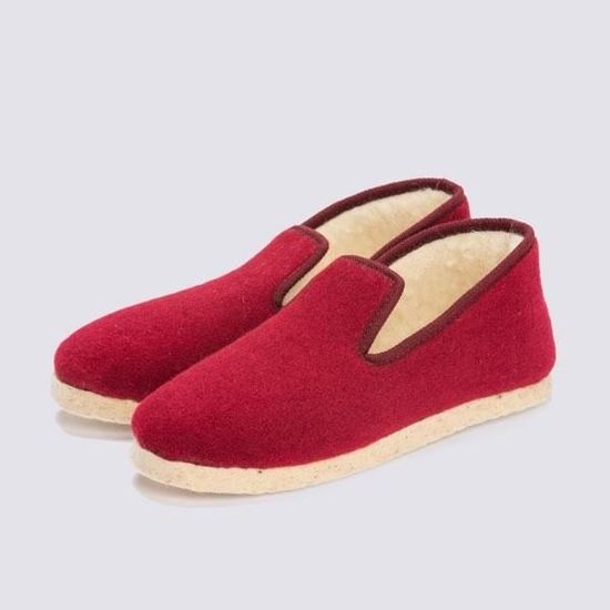 Charentaises Unies Femme Bordeaux Achat Vente Chausson Pantoufle Cdiscount