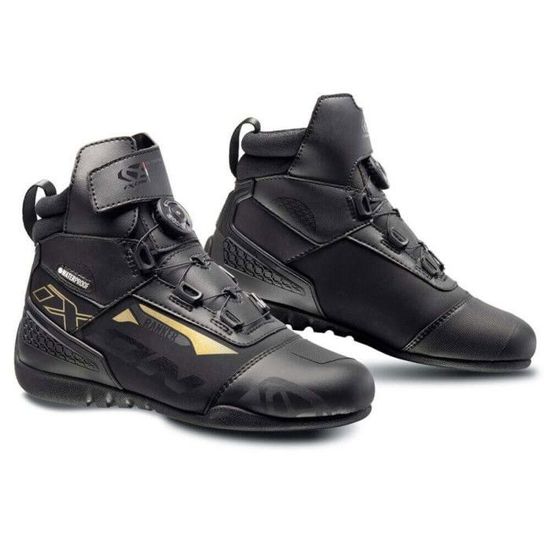 Chaussures moto femme Ixon ranker waterproof noir or 39