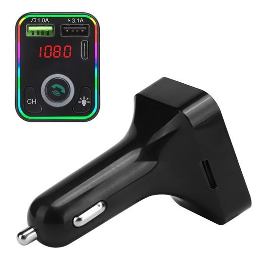 Chargeur Voiture Bluetooth FM Transmetteur – Charge Rapide & Audio – Universel (Neuf)