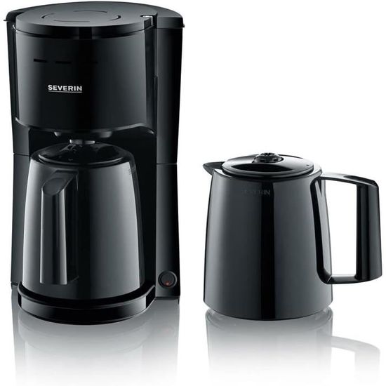 Cafetière Filtre SEVERIN KA 4815 - 1000W - 1.4L (10 Tasses) - Anti-Goutte - Noir - Garantie 2 Ans