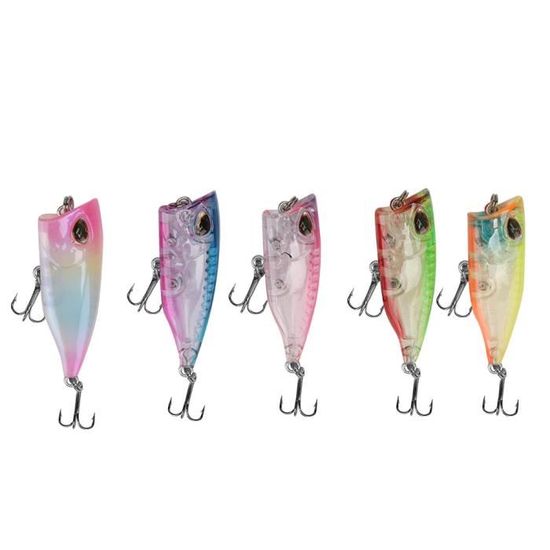 Leurres de Pêche Kit 101PCS- Spinnerbaits,Plastique vers,Minnow,Popper