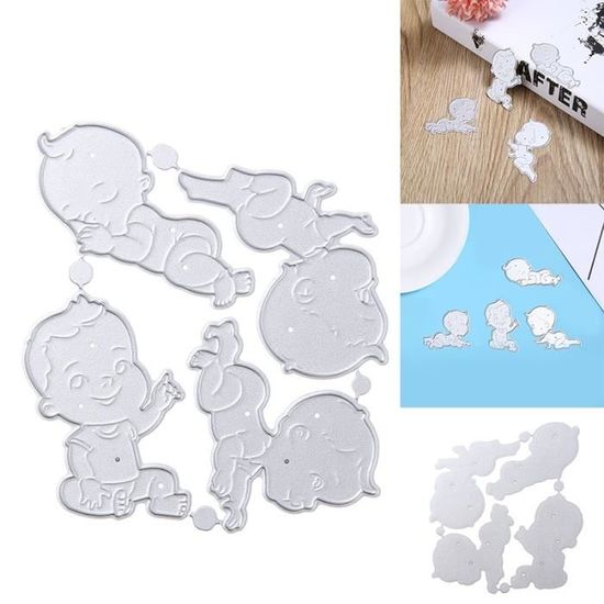 Pochoir Métal Pour Scrapbooking - Découpe Dies Bébé - Idéal Cartes, Journaux, DIY - Neuf