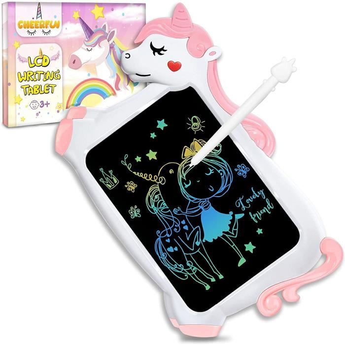 Licorne Jouet Enfant Fille Cadeau - Tablette Dessin Enfants Jeux Educatif Jouet Fille 3 4 5 6 + Ans Creatif, Cadeau Anniversaire Fil