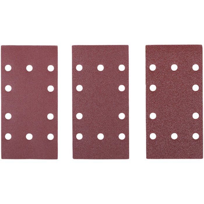 Ryobi Abrasifs auto-agrippants - TSA10 - 10 pièces - Format 1/3 feuille - Multi-grains