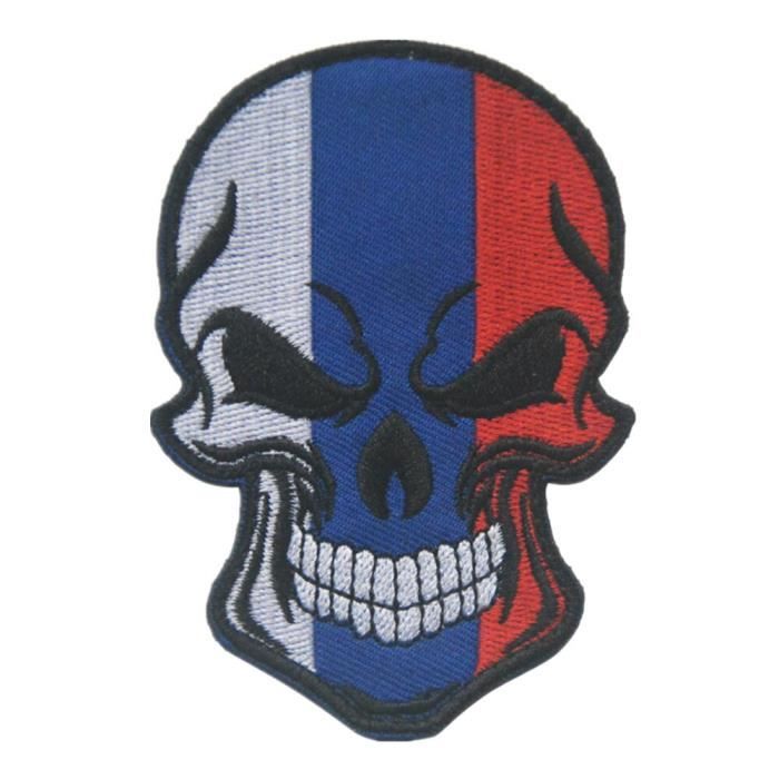 Patch Moral Tactique Squelette Reconnaissant Avec Roses Et Drapeau USA - Armée US