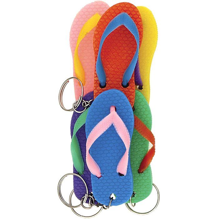 6 Portes clés tongs
