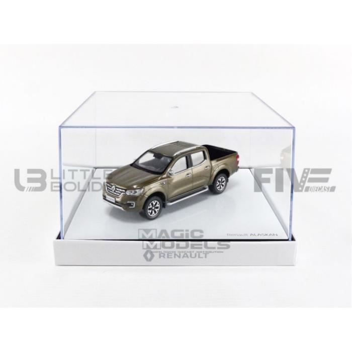 Voiture Miniature de Collection - NOREV 1/43 - RENAULT Alaskan Pick-Up Double Cab - 2017 - Brown metal - 7711785153