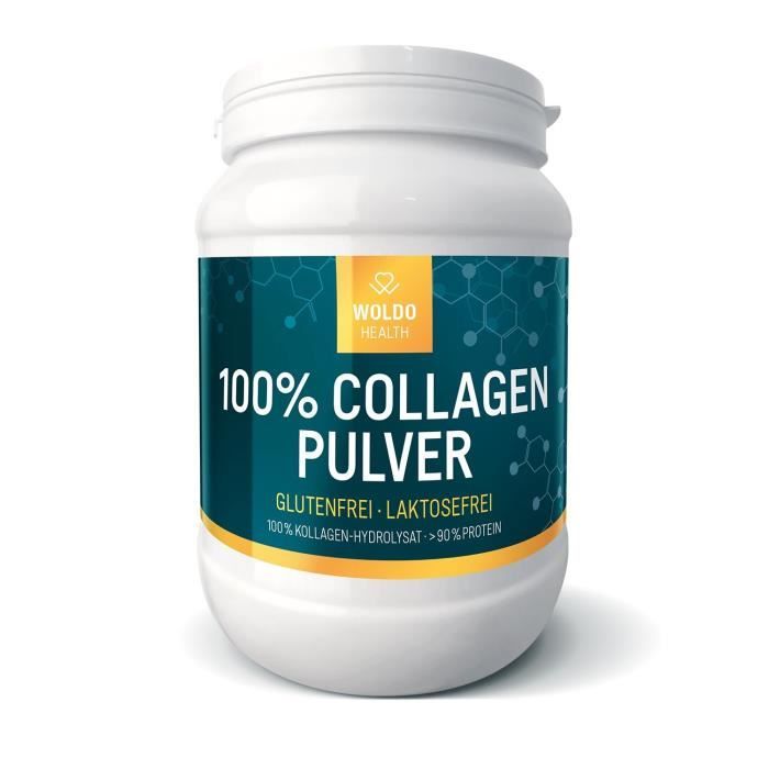 WoldoHealth Protéine en poudre au Collagène 100% de hydrolysé 500g: Hygiène et Soins du corps
