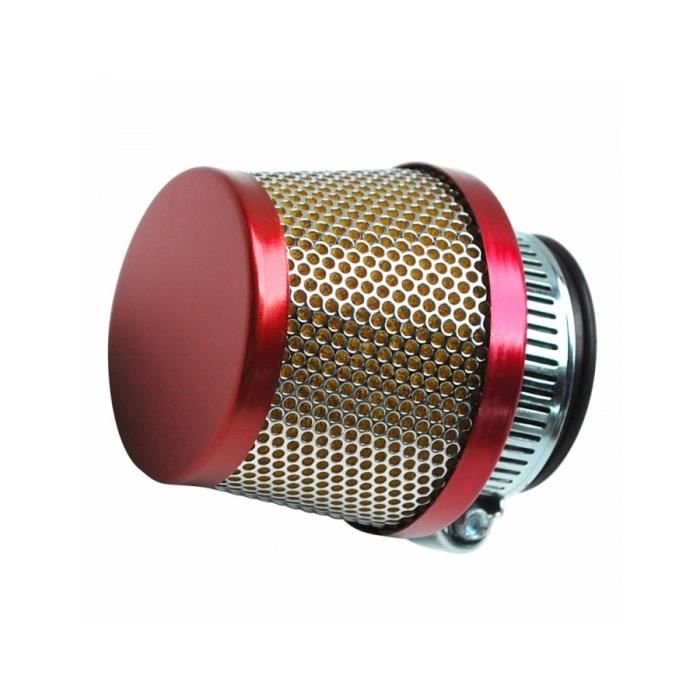 Filtre a air replay conique rouge fixation droite diam 35-28