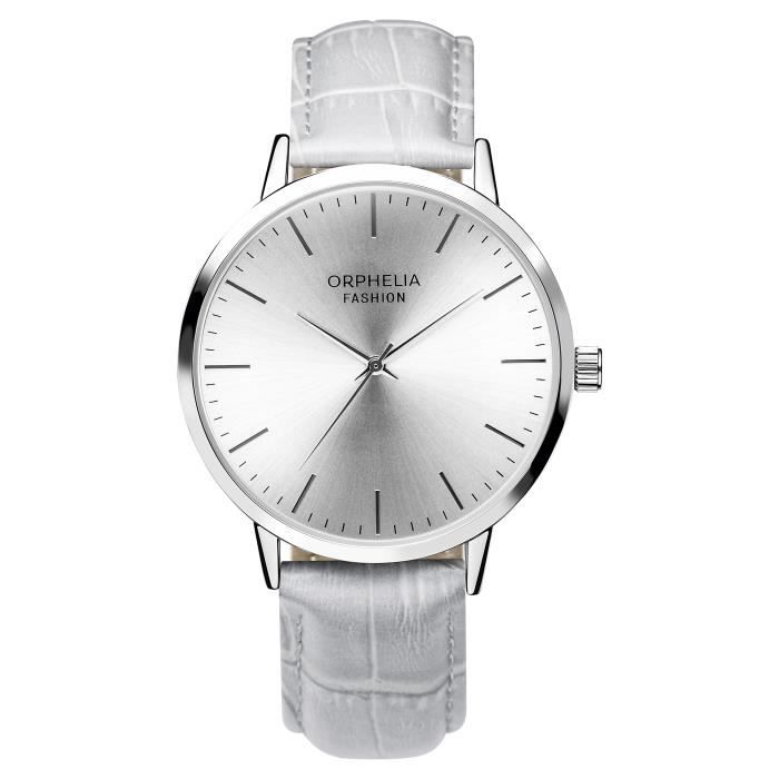 Orphelia Fashion - Montre Homme - Quartz Analogique - Bracelet Cuir Gris - OF711809