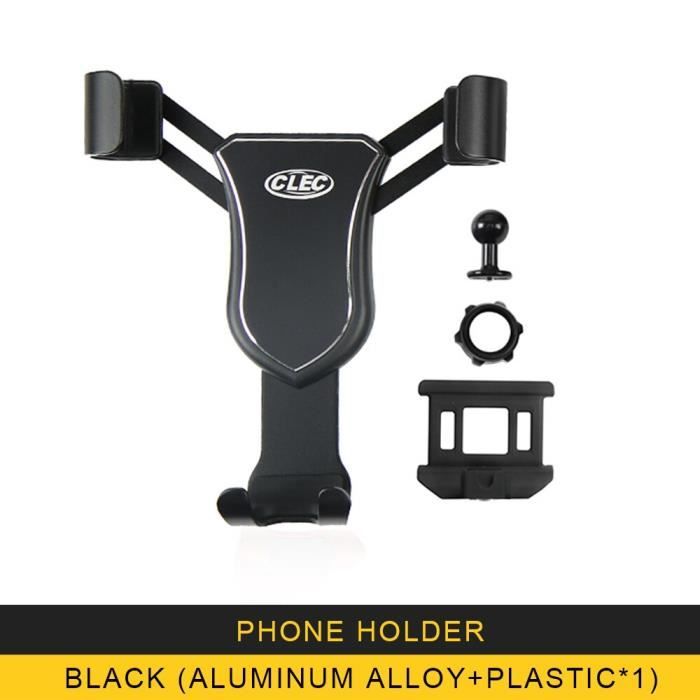 Pour Audi Q5 FY 2016 2017 2018 2019 voiture Smart support pour téléphone portable évent berceau support accessoires - Type Black